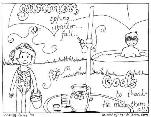 Summer coloring pages easy printable pdf free