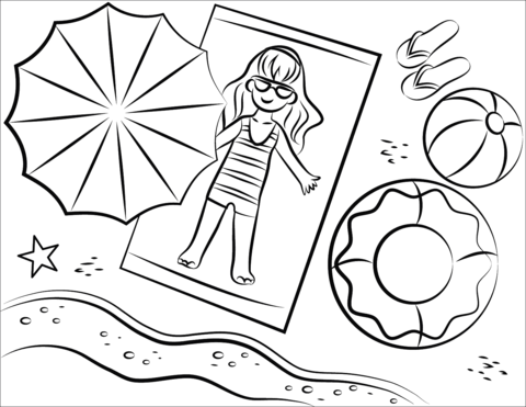 Summer coloring pages free coloring pages