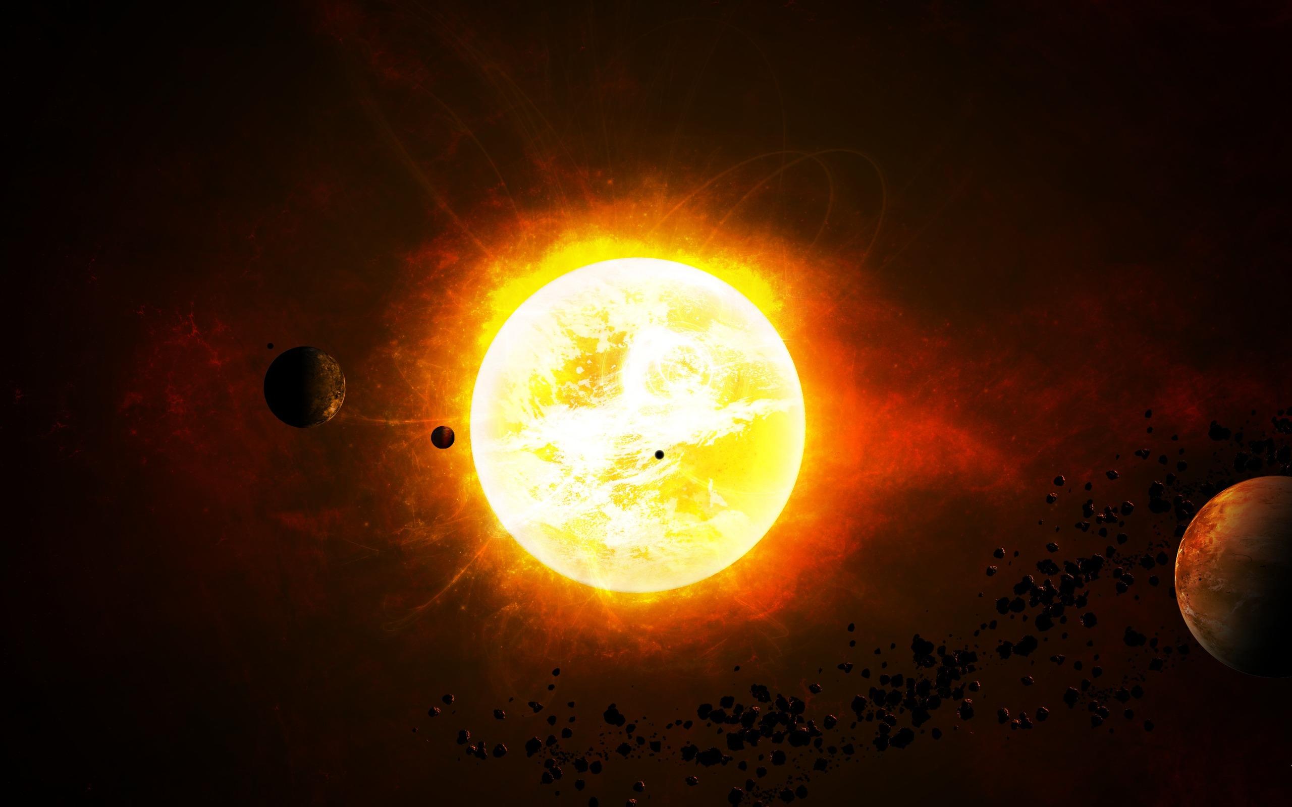 Sun in space wallpapers
