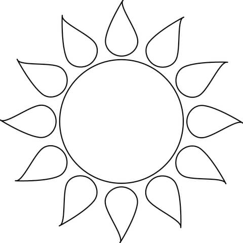 Sun coloring page free printable coloring pages