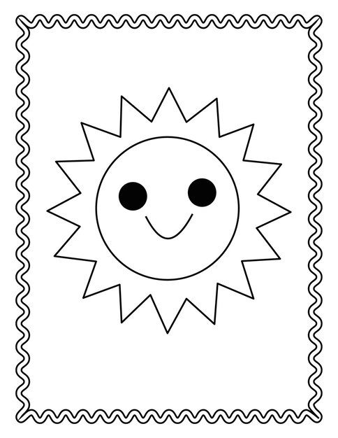 Sun coloring pages images