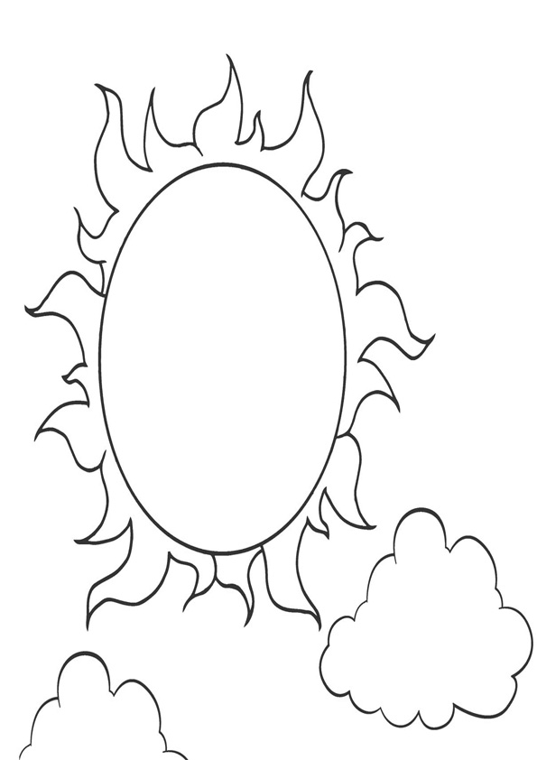 Coloring pages printable sun coloring pages