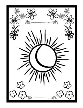 Sun and moon coloring pages for kids printable coloring sheets pdf