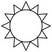 Sun coloring pages free printable pictures