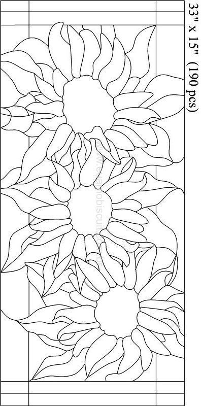 Stained glass sunflower pattern stained glass glass painting stained glass patterns mosaic patterns
