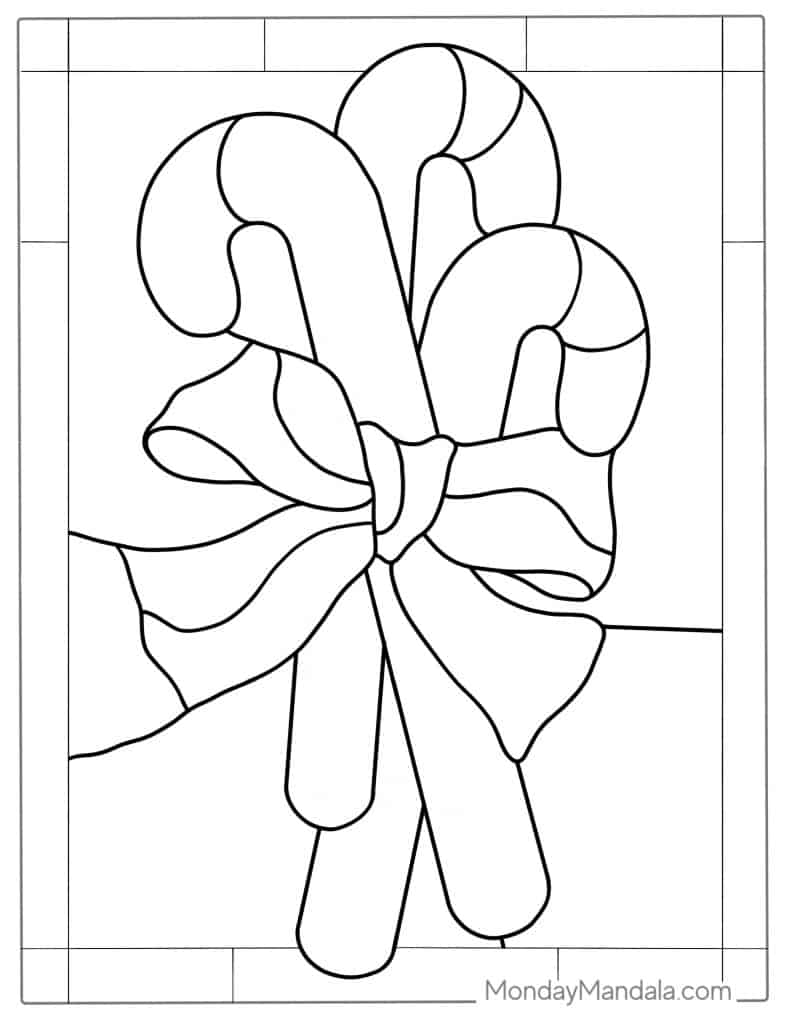 Stained glass coloring pages free pdf printables