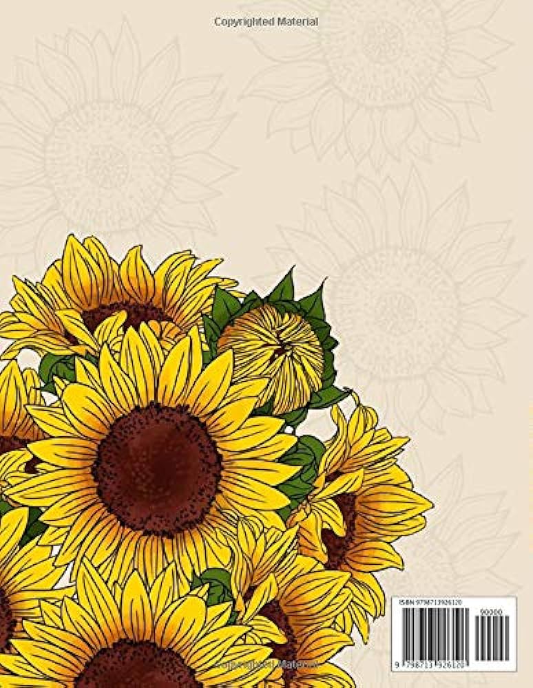 Sunflower coloring book for adults flower and floral coloring pages pink rose press books