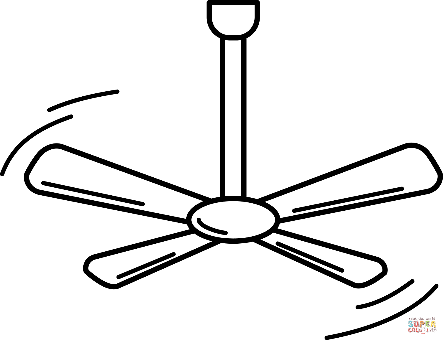 Ceiling fan coloring page free printable coloring pages