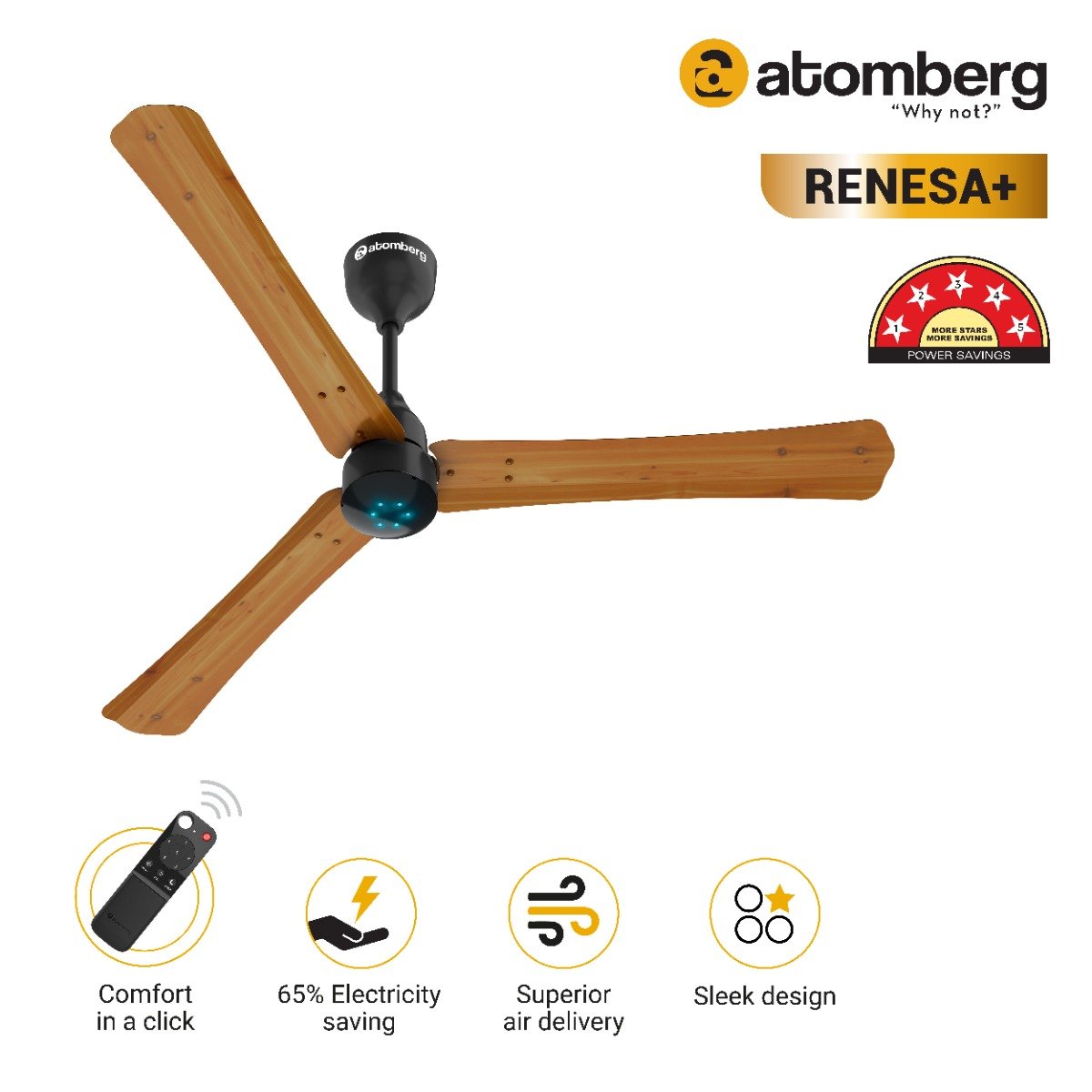 Buy bldc renesa designer ceiling fan with remote online at best price