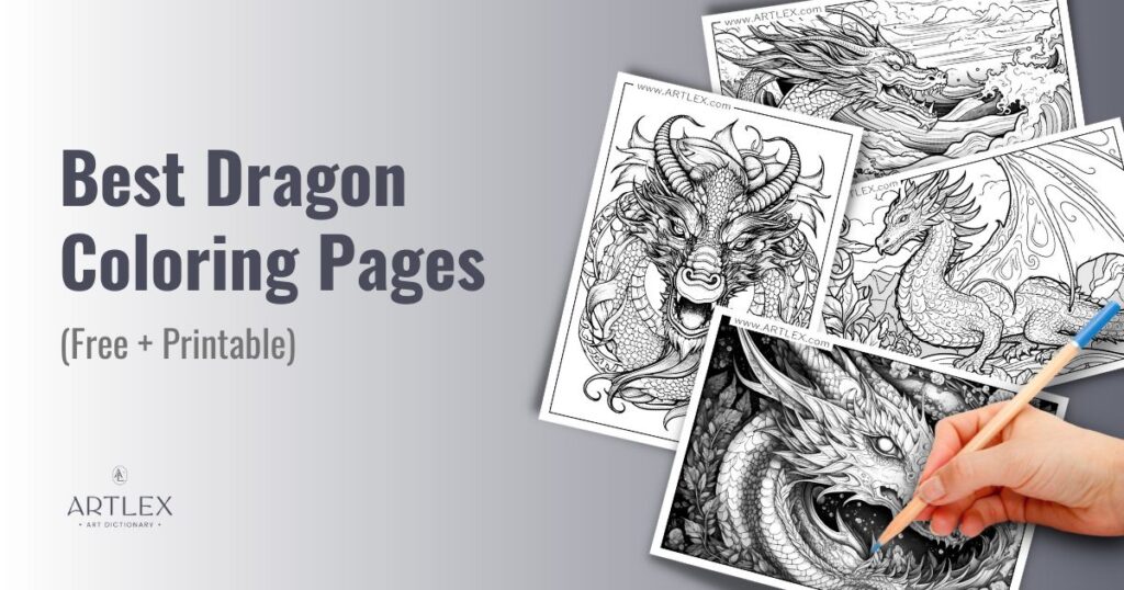 Free dragon coloring pages free printable â