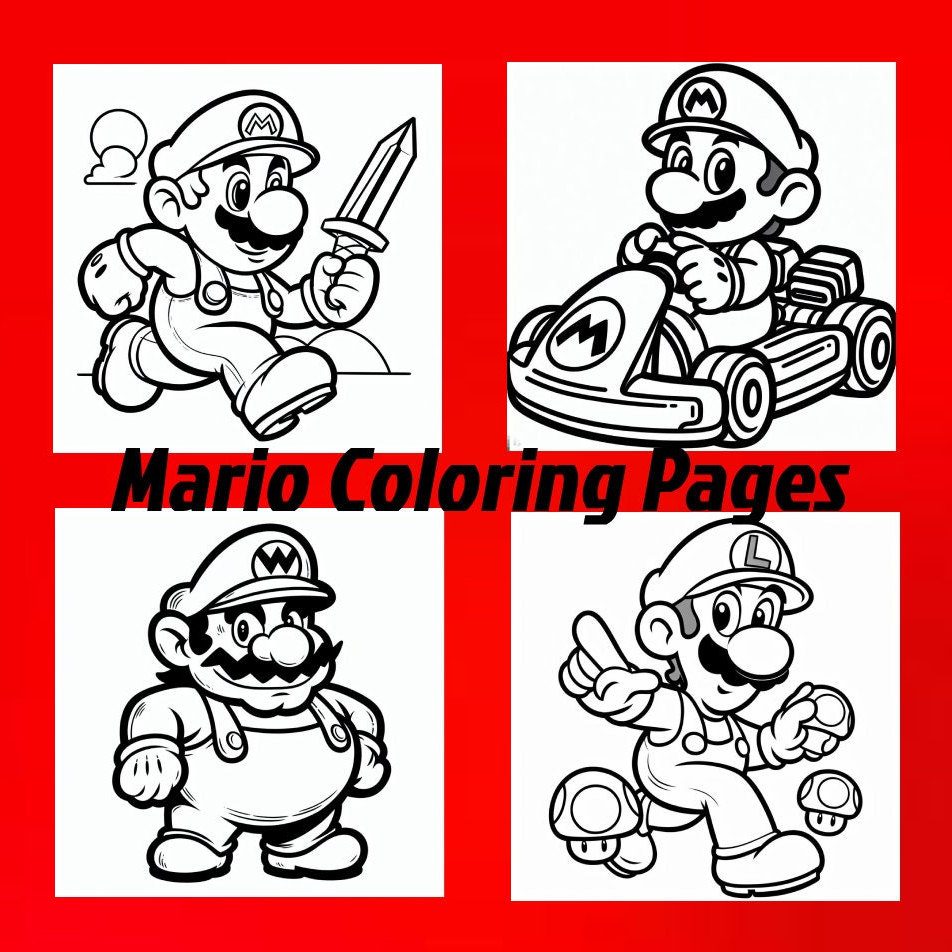 Super mario bros coloring pages printable coloring pages for kids download now