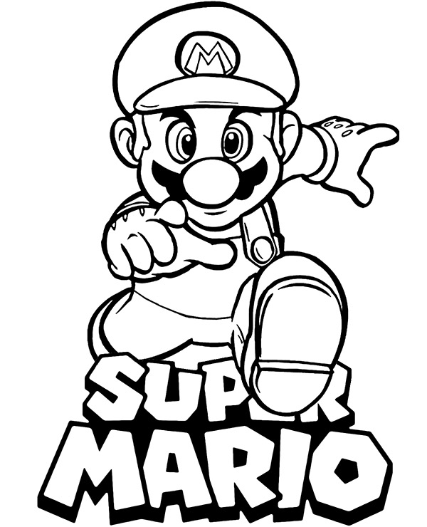 Mario bros coloring page by topcoloringpages on