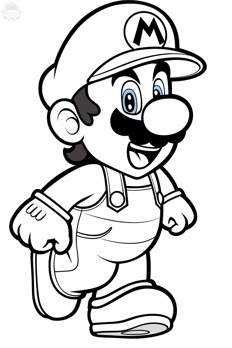 Mario os coloring pages