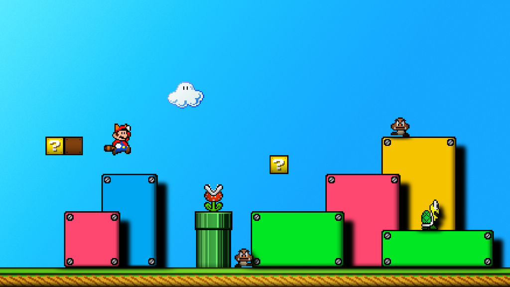 Super mario bros wallpaper by brulescorrupted on
