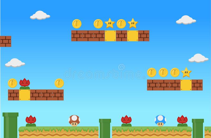 Gaming background mario stock illustrations â gaming background mario stock illustrations vectors clipart