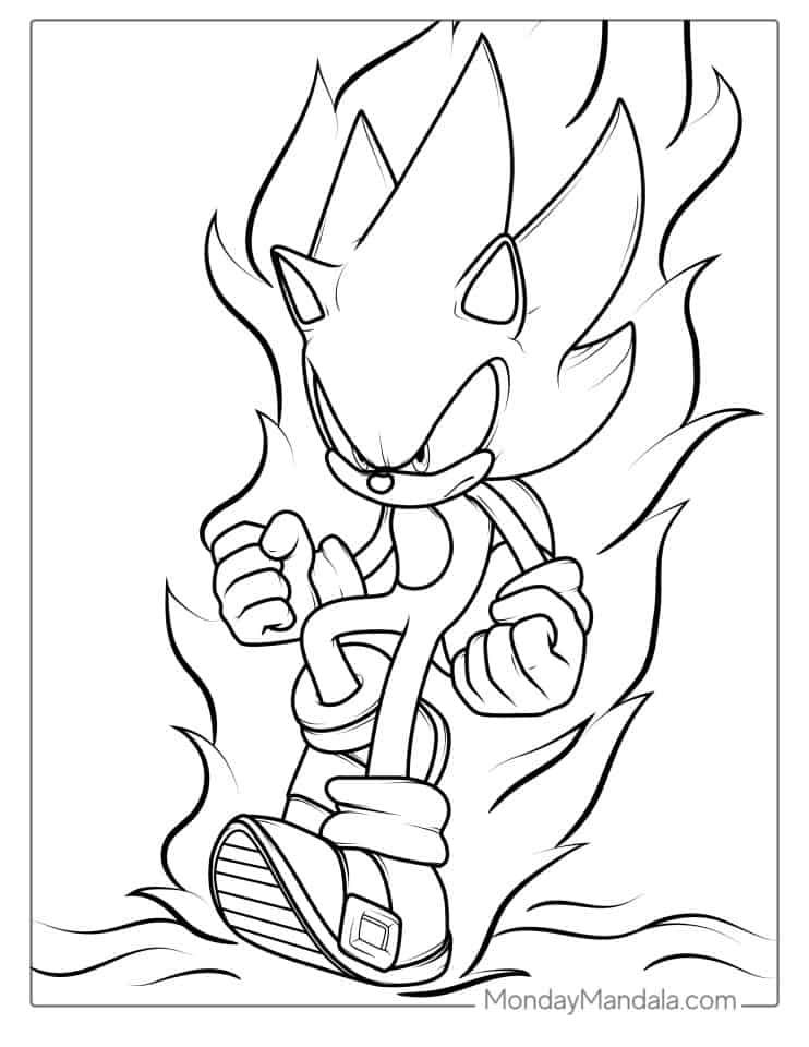 Super sonic coloring page sonic coloring pages coloring pages cartoon coloring pages coloring pages for boys