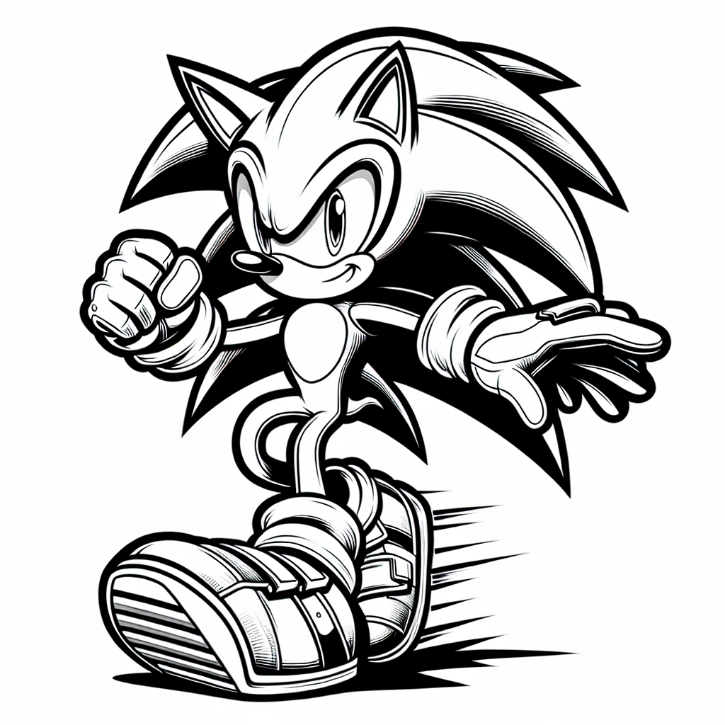 Super sonic coloring pages free printable coloring pages in pdf â custom paint by numbers