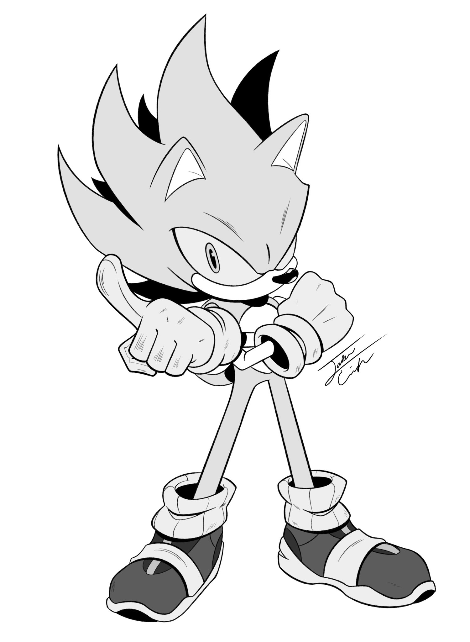 Cunningham sketches on x drew super sonic for the first time might color it later sonic sonicthehedgehog sonicfanart httpstcoauccjjjyqr x
