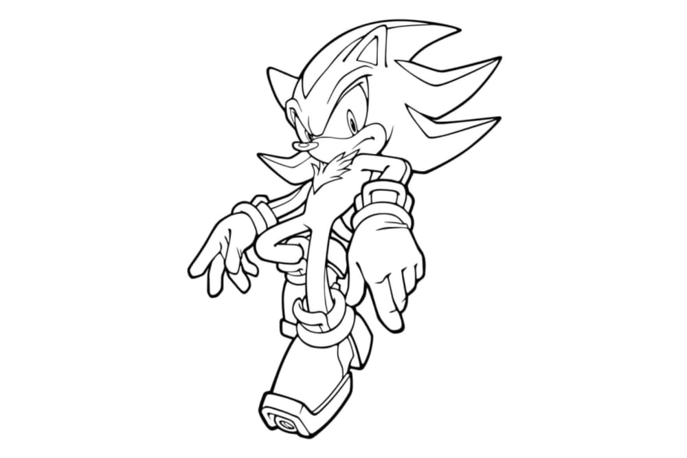 Plus super sonic coloring book pages for children coloring pages
