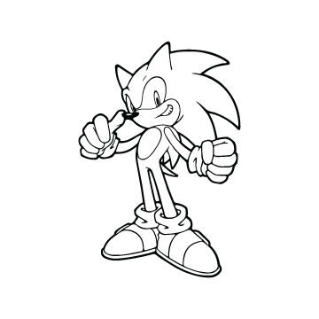 Super sonic coloring pages