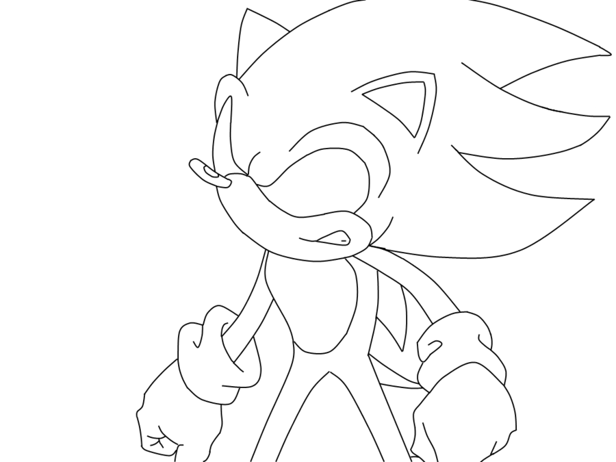 Super sonic printable coloring pages