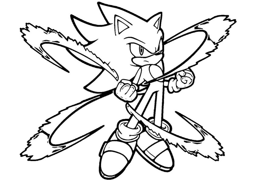 Sonic colouring pages