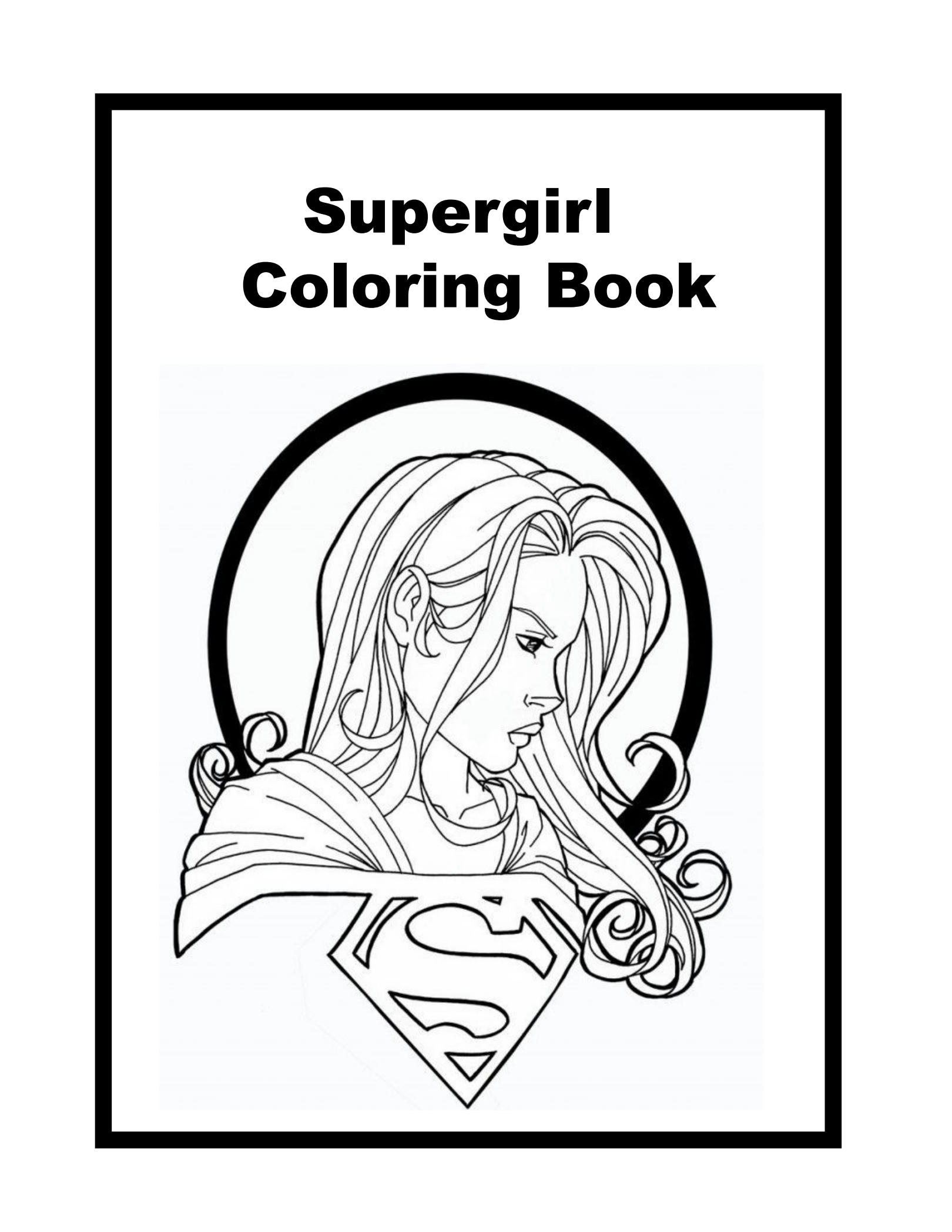Solution supergirl coloring book