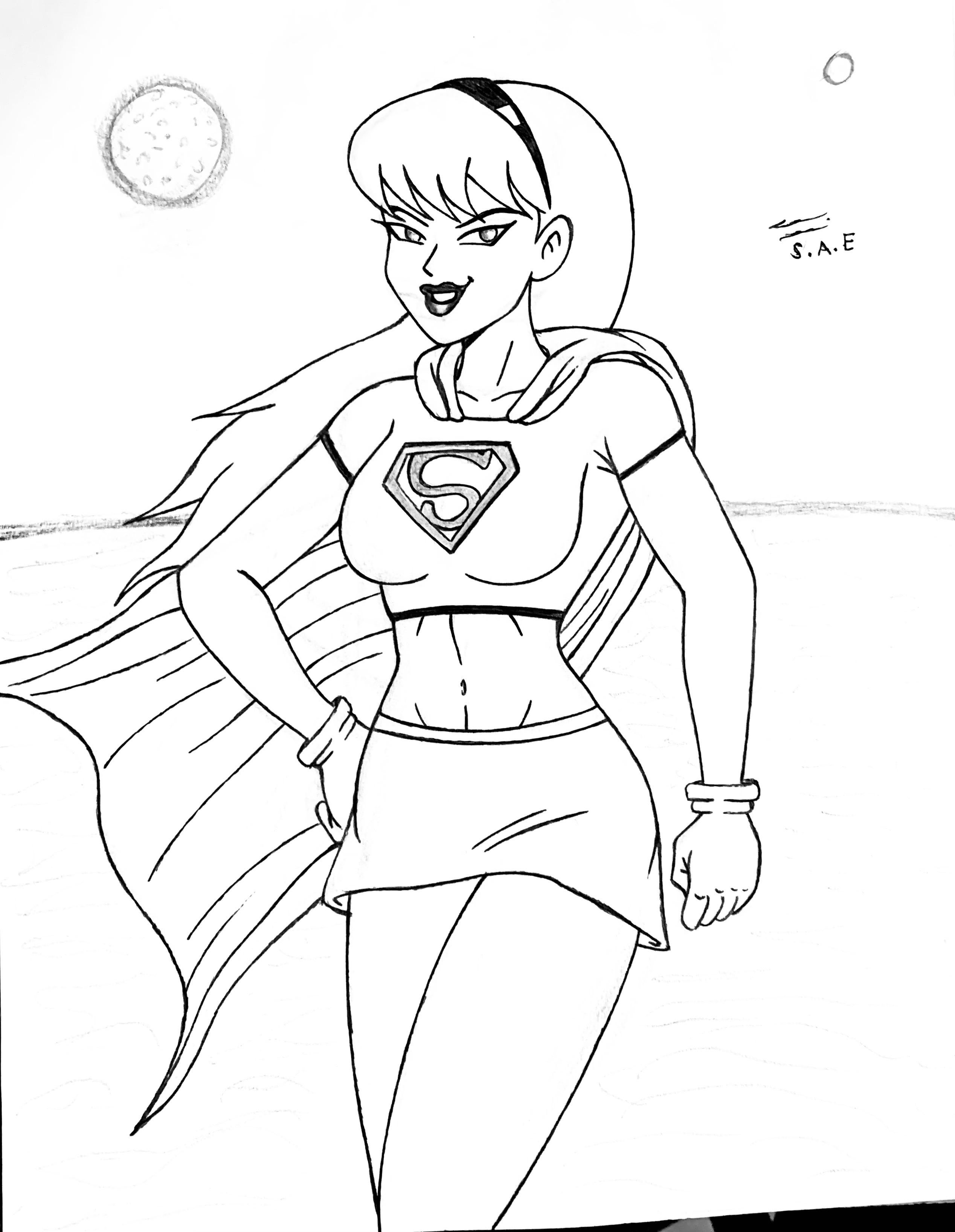Fanartartwork drawing supergirl rdcics