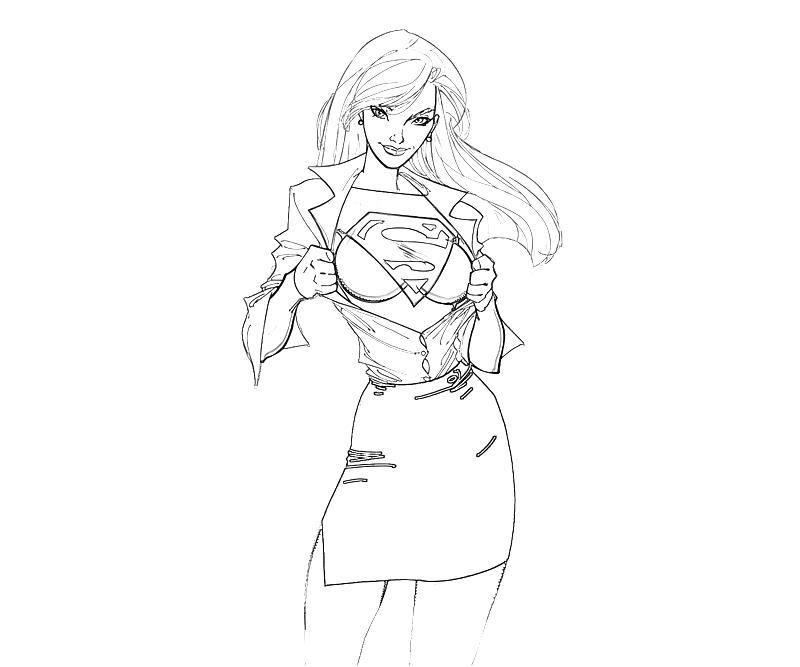 Supergirl supergirl super hero how coloring