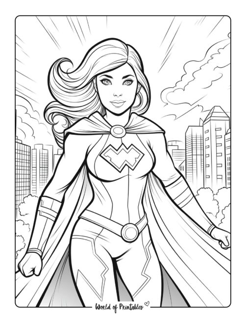 Hero coloring pages