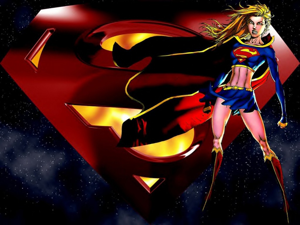 Supergirl and super logo â zoom ics â exceptional ic book wallpapers