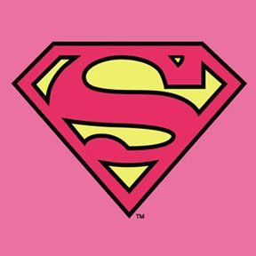 Pink supergirl logo