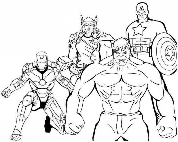 Superhero printable coloring pages thor coloring pages inspirational marvel printable coloring pages