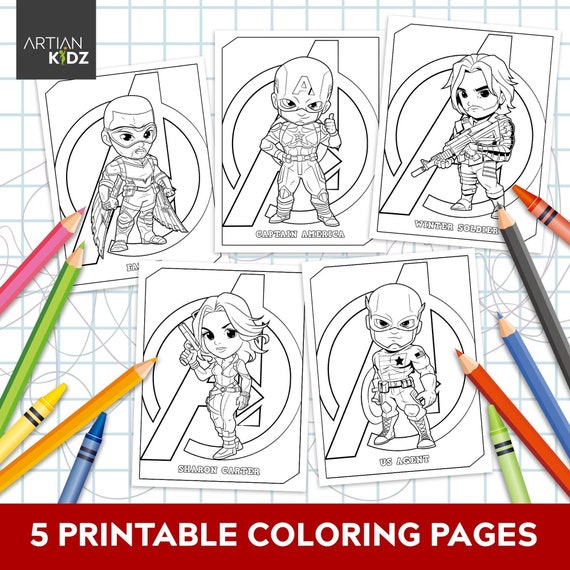 Chibi superhero coloring pages downloadable coloring pages printable coloring pages for kids digital coloring book
