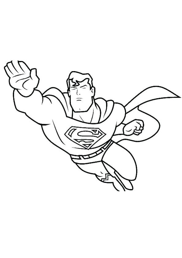Coloring pages printable super hero coloring page