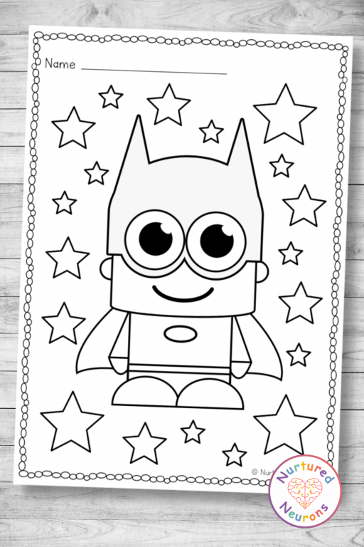 Awesome superhero coloring pages printable pdf
