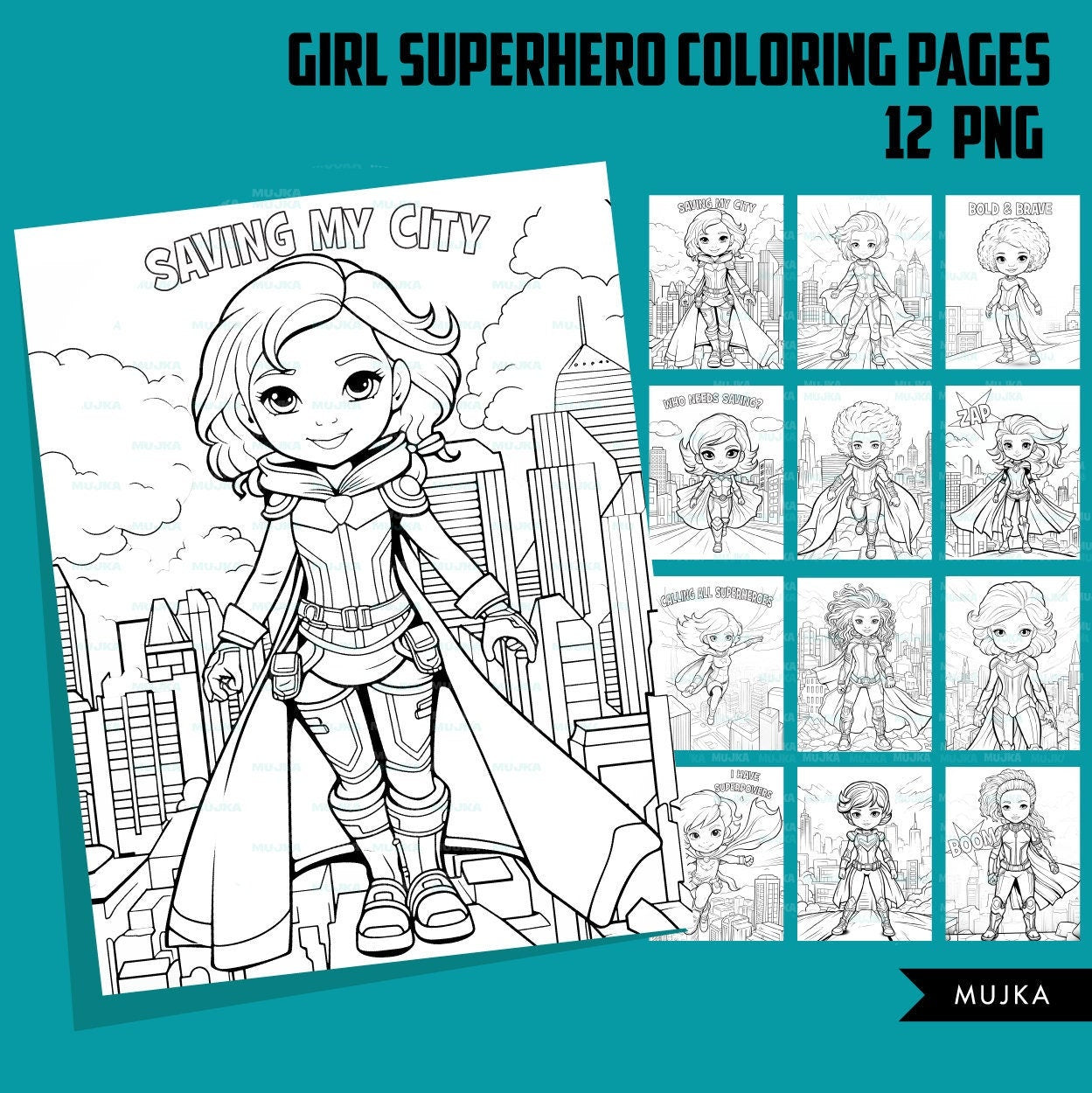 Superhero coloring pages printable coloring book for girls kids colo â mujka cliparts