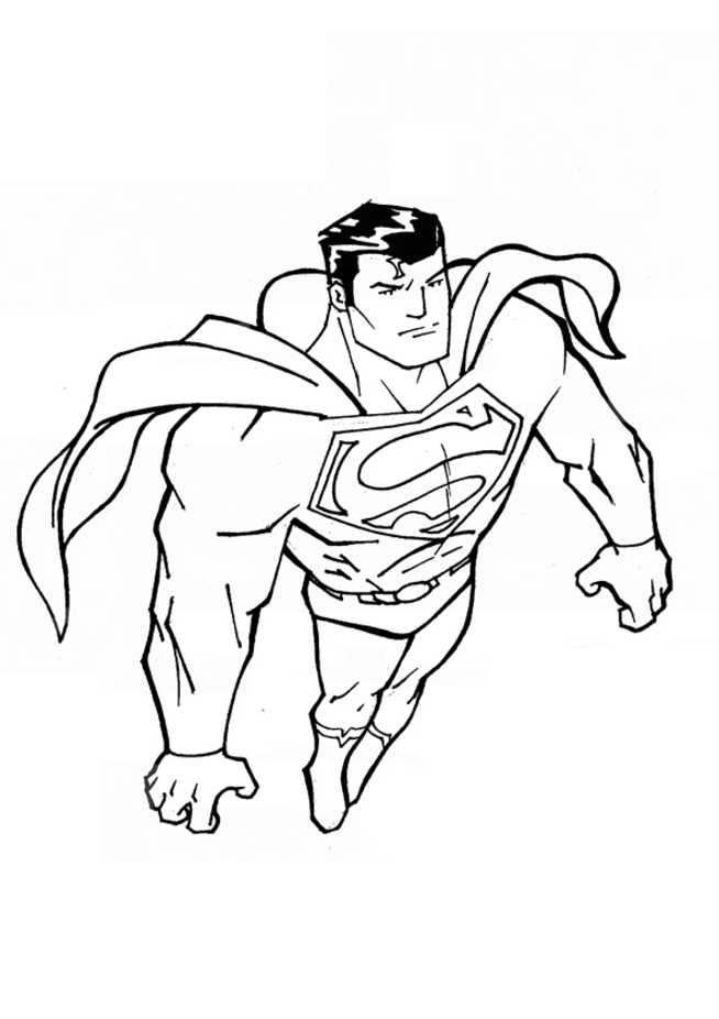 Free superhero coloring pages