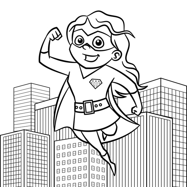 Thousand coloring pages superhero royalty