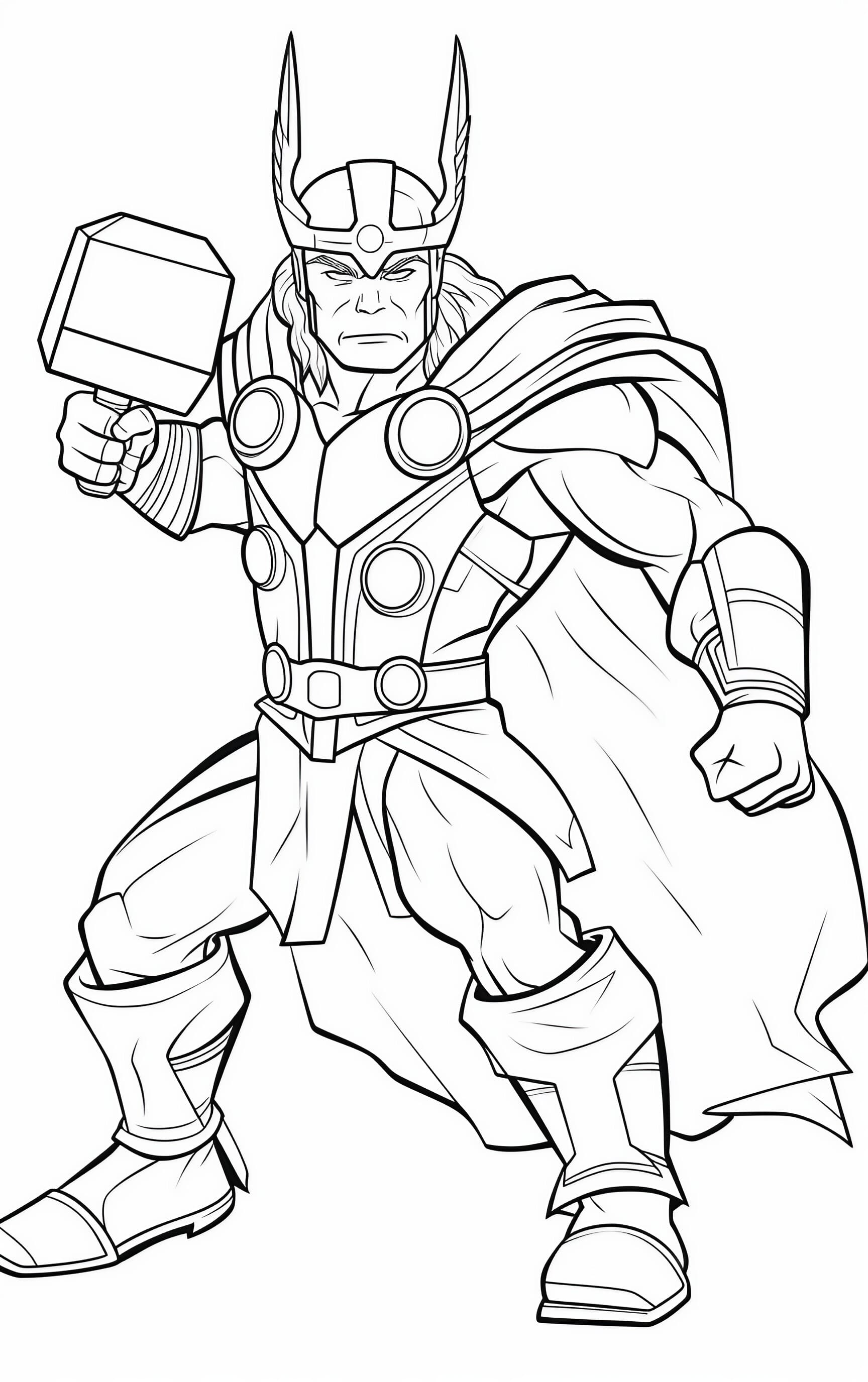 Superhero coloring pages for free