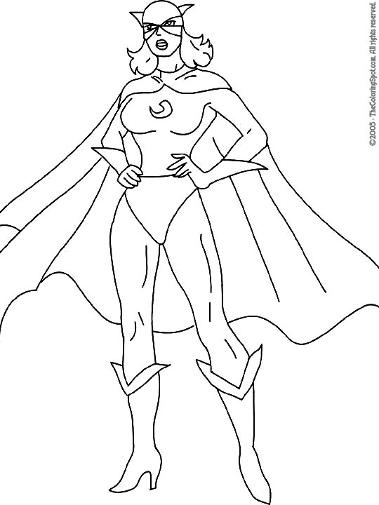 Female superhero coloring page audio stories for kids free coloring pages colouring printables