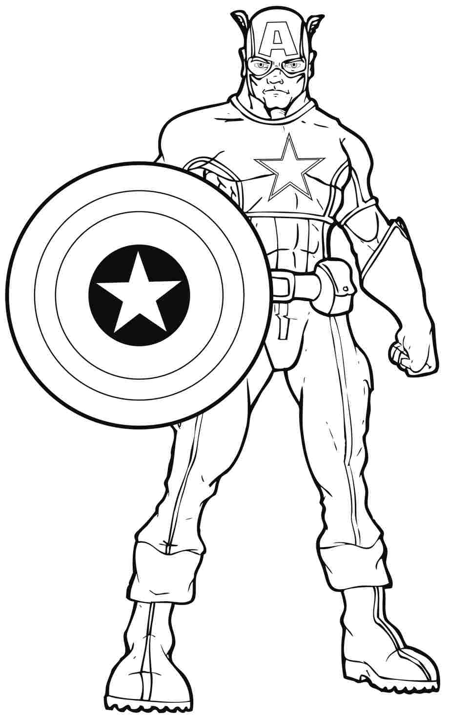 Printable super hero coloring page