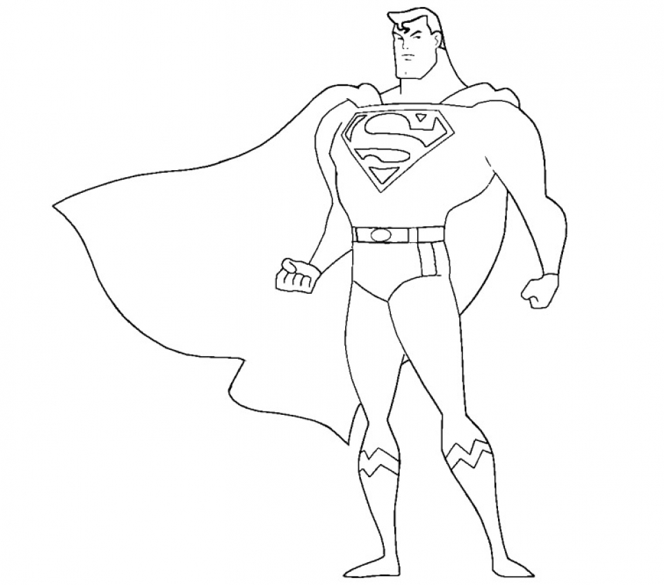 Get this printable superman coloring pages online