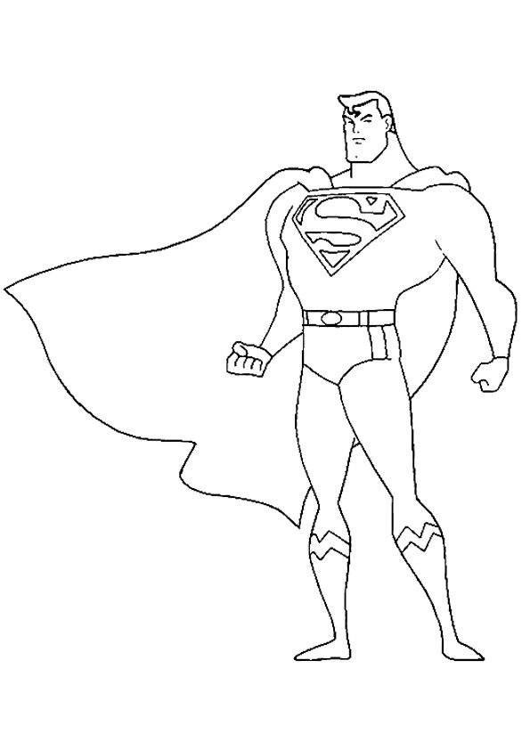 Superman superhero coloring superhero coloring pages superman coloring pages