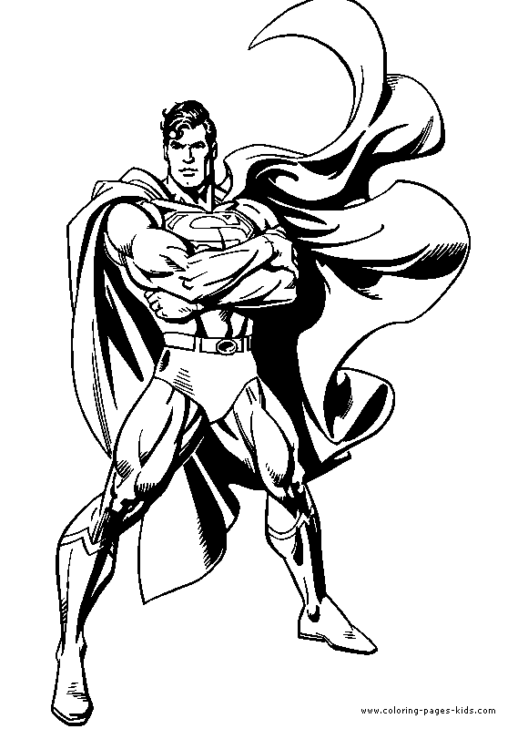 Superman color page