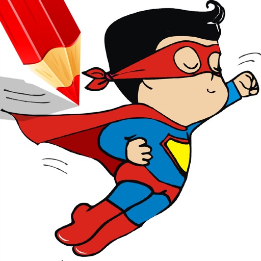 Superhero cartoon coloring pages games by thana chumnanchanan