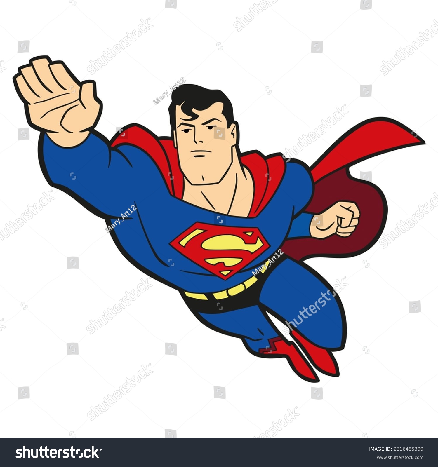 Superman cartoon images stock photos d objects vectors