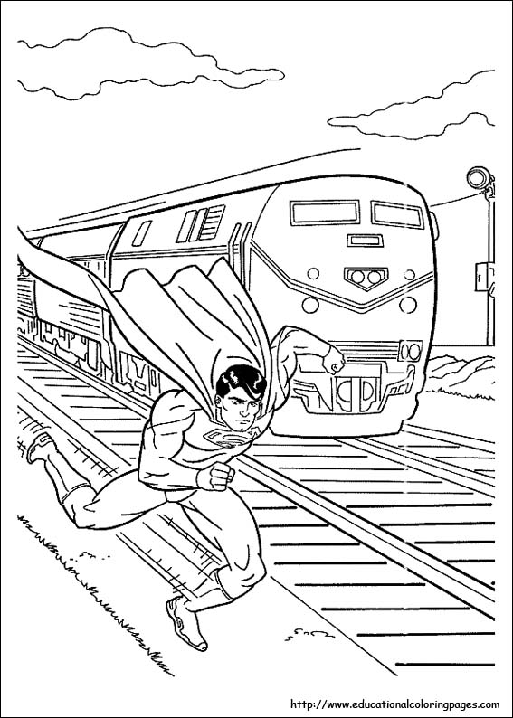 Superman coloring pages free for kids