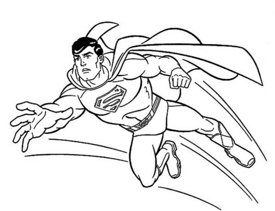 Free printable superman coloring pages