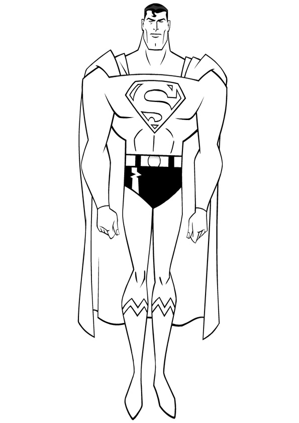 Coloring pages printable superman coloring page